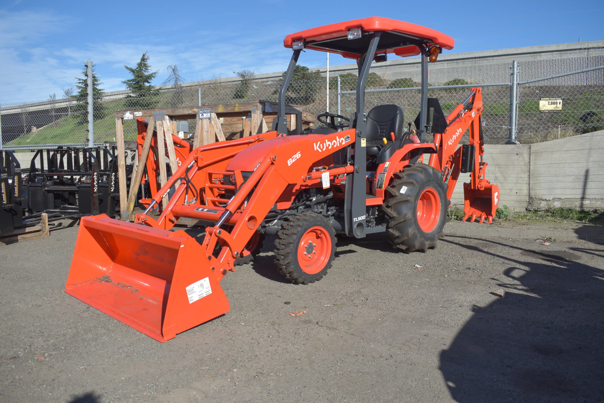 Kubota tractor on lot