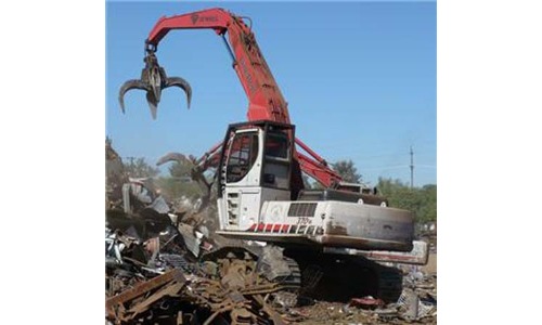 Scrap handling boom from Mission Valley Kubota